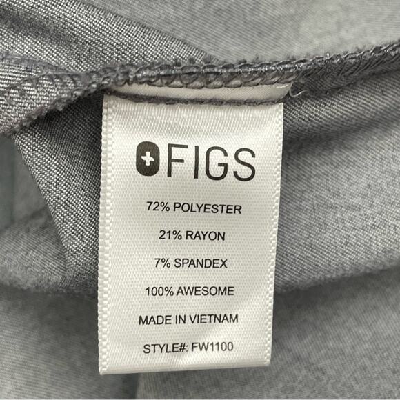 Figs Casma Gray Scrub Top Women’s Size XL - Picture 8 of 11